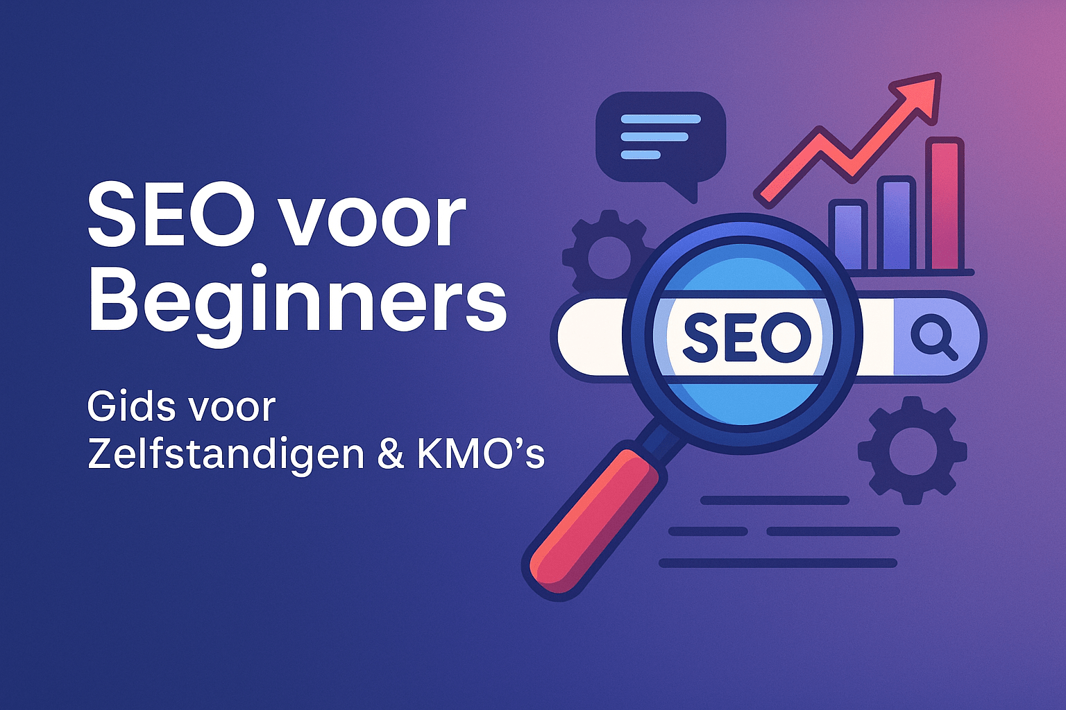 Illustratie over SEO voor beginners met visuele uitleg over zoekmachineoptimalisatie