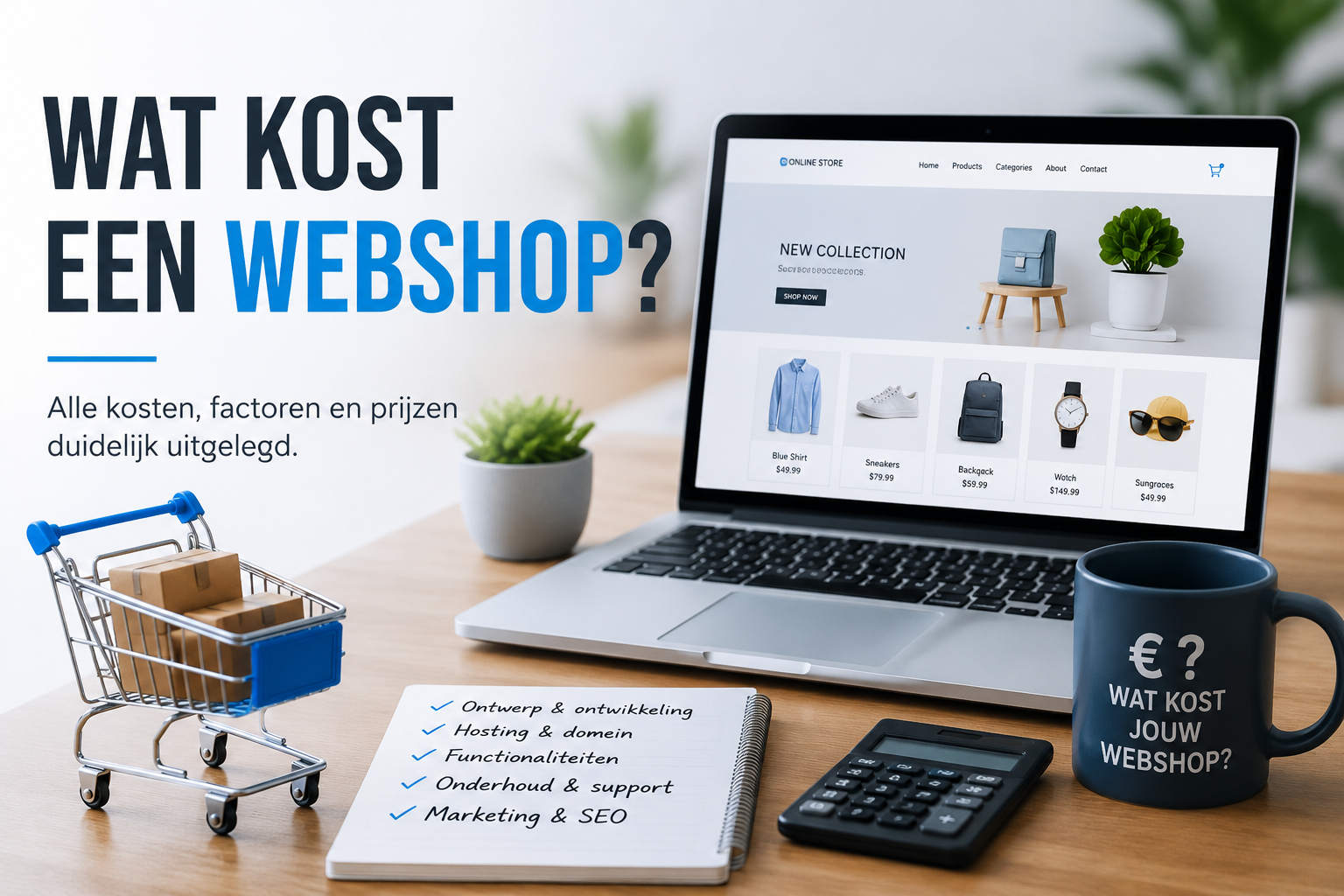 Wat kost een webshop laten maken overzicht van prijzen en kosten