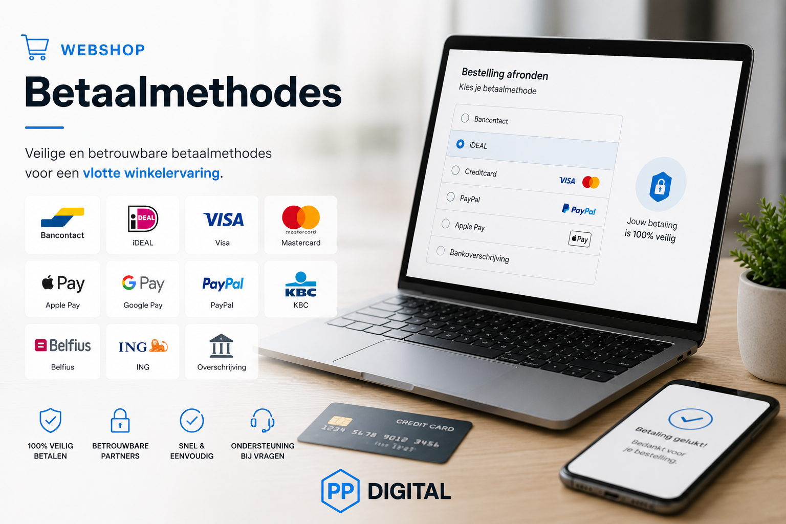 Betaalmethodes Webshop België: Welke Kiezen en Wat Kost Het? 1 Overzicht van veilige betaalmethodes webshop