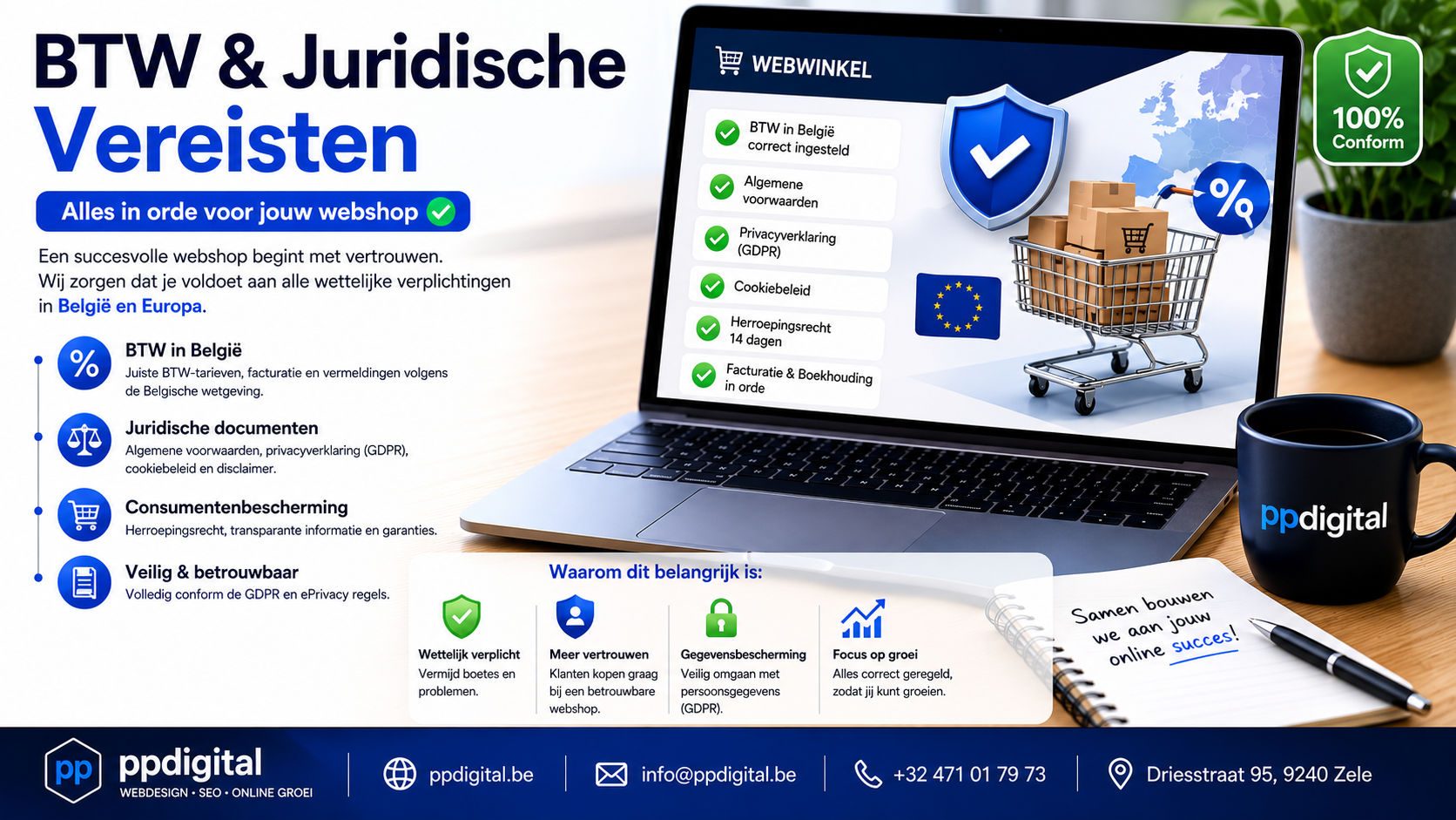 BTW en juridische vereisten voor een webshop in België