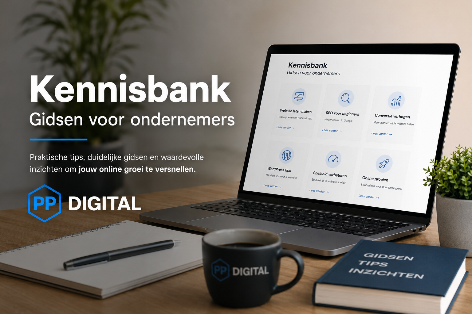 Kennisbank: gidsen voor ondernemers 1 Kennisbank met praktische gidsen voor ondernemers van PP Digital